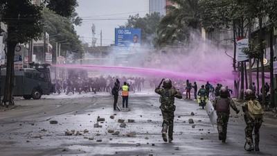 Gas Air Mata Warnai Aksi Tuntut Pengunduran Presiden Kenya