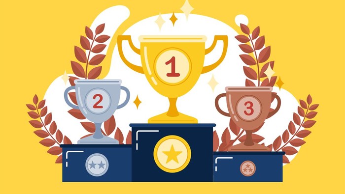 Ilustrasi podium kejuaraan