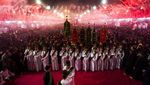 Kota Karbala Irak Menyala Merah Saat Perayaan Asyura