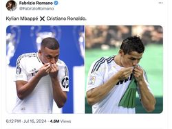 Meme Mbappe Diperkenalkan Real Madrid, Disamakan Ronaldo