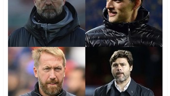 Siapa nanti pelatih yang akan menggantikan Southgate sebagai pelatih Inggris? Foto: Twitter