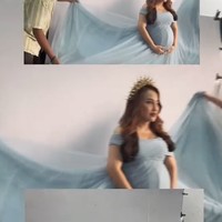 Dalam keterangan unggahannya Mpok Alpa mengaku senang karena bisa menjalani pemotretan maternity untuk kehamilan ketiganya ini. Akhirnya mpok kesampeaan bisa photoshoot maternity buat si boboy, tulisnya. Foto: Instagram/@nina_mpokalpa/@staaar_studio