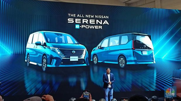 Nissan Indonesia meluncurkan MPV e-POWER terbarunya, yaitu All-New Nissan Serena e-POWER di acara GAIKINDO Indonesia International Auto Show (GIIAS) 2024 di Tangerang, Banten, Rabu (17/7/2024). (CNBC Indonesia/Ferry Sandi)