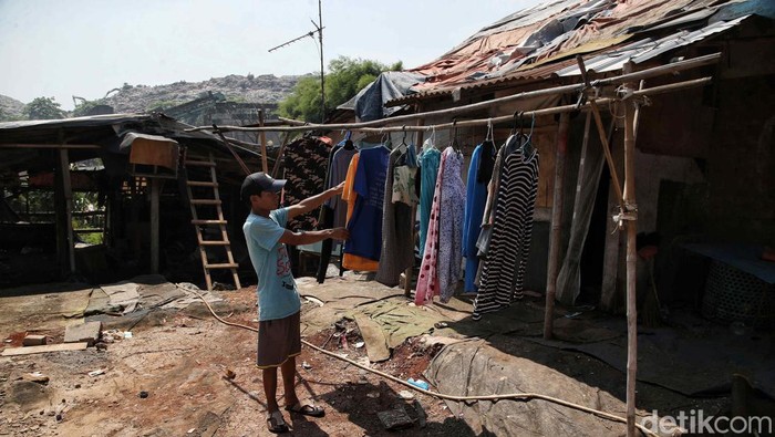 Penampakan rumah gubuk di Bantargebang.