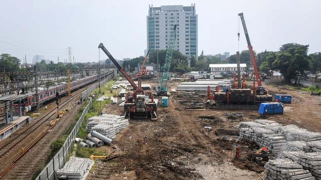 Penampakan Terkini Proyek Perluasan Stasiun Tanah Abang