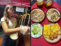 Penjual Soto Cantik Ini Sukses Mencuri Perhatian Pembeli