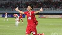 Arlyansyah Abdulmanan mencetak gol pertama Indonesia (Foto: Deny Prastyo)
