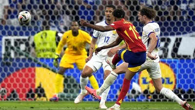 Potret Gol Yamal ke Gawang Prancis Jadi yang Terbaik di Euro 2024