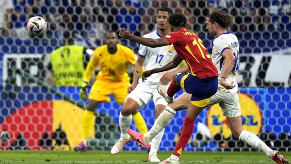 Potret Gol Yamal ke Gawang Prancis Jadi yang Terbaik di Euro 2024