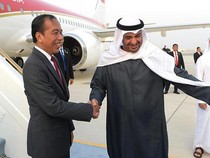 Potret Jokowi Tiba di Abu Dhabi, Disambut Presiden MBZ
