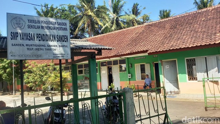 Suasana di SMP Yayasan Pendidikan (YP), Murtigading, Sanden, Bantul, Rabu (17/7/2024).