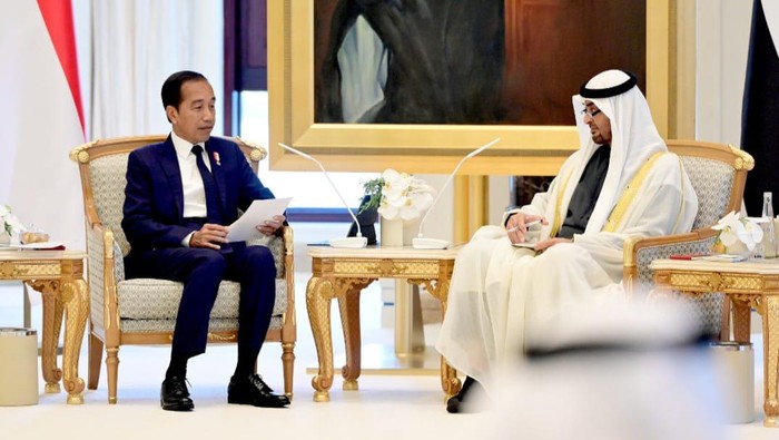 Presiden Joko Widodo (Jokowi) mengundang Presiden Uni Emirat Arab (UEA) Syeikh Mohamed bin Zayed Al Nahyan atau Pangeran MBZ datang ke Indonesia pada September nanti. (Foto: Muchlis-Biro Sekretariat Presiden)