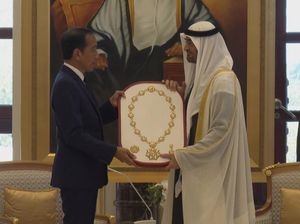 Dapat Penghargaan dari MBZ, Jokowi: Saya Sangat Hargai Hubungan Erat RI-UEA