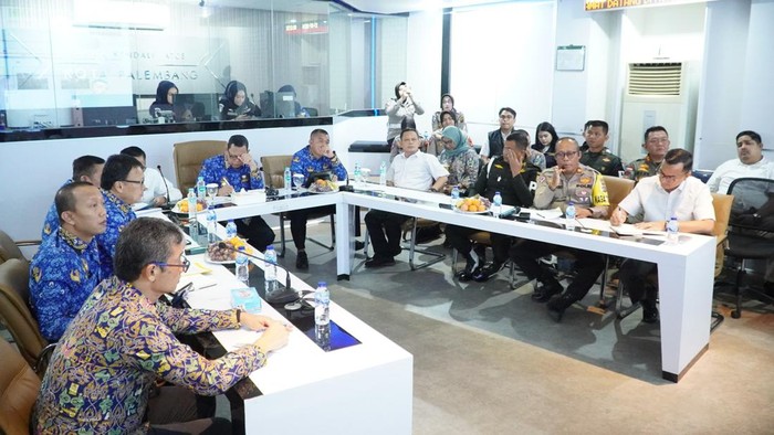 Rapat Forkopimda Palembang membahas kemacetan lalu lintas