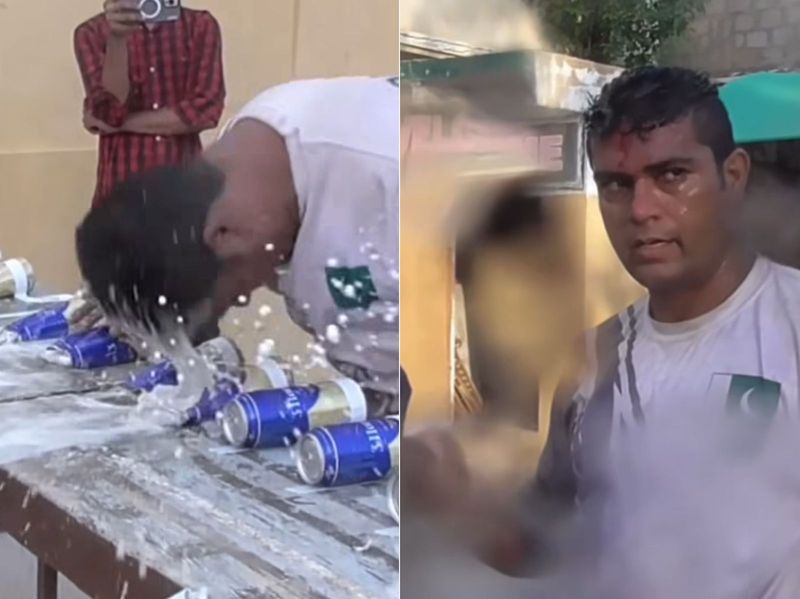 Rekor dunia memecahkan minuman kaleng