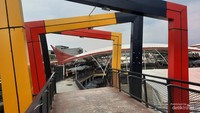 Jembatan di Stasiun Lambuang.