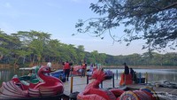 Perahu bebek di South Lake Park.