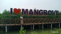 Ikon di Taman Mangrove Ketapang Tangerang.