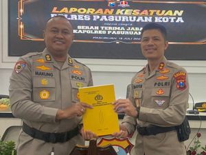 Tongkat Komando Polres Pasuruan Kota Berpindah ke AKBP Davis Busin Siswara