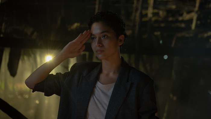 Borderless Fog. Putri Marino as Sanja in Borderless Fog. Cr. Courtesy of Netflix © 2024