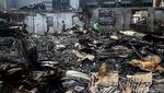 Kondisi Terkini Lapak Pondok Pinang Jaksel yang Terbakar