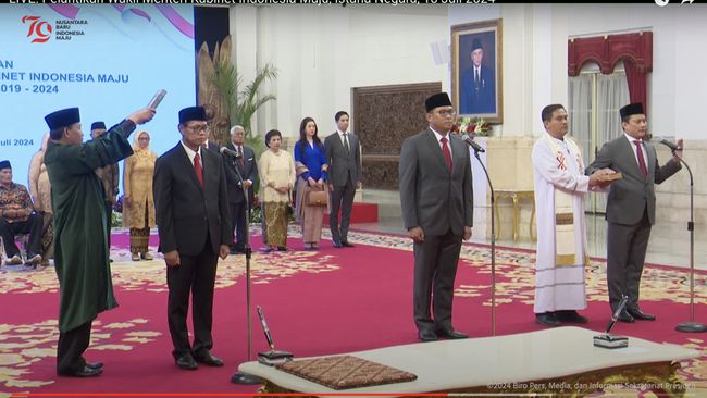 Pelantikan Wakil Menteri Kabinet Indonesia Maju, Istana Negara, 18 Juli 2024