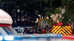 Polisi Berjaga Usai Insiden Mobil Tabrak Kafe di Paris
