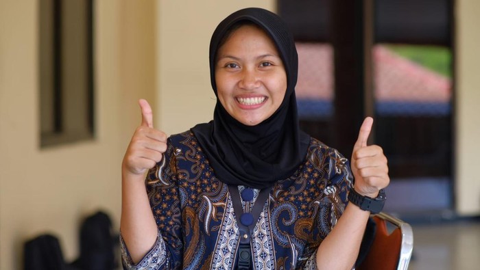 Salma Aulia, salah satu Catar Akpol tengah mengikuti seleksi tingkat pusat. Ia merupakan atlet karate berprestasi yang telah mengikuti kejuaraan internasional (Foto: Dok. Istimewa)
