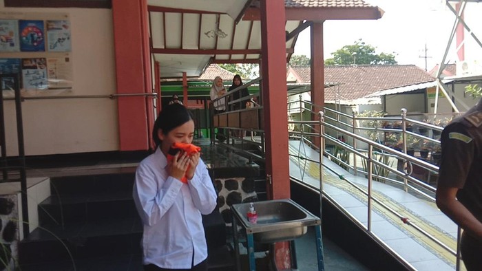 Terdakwa penganiaya anak selebgram Aghnia Punjabi.