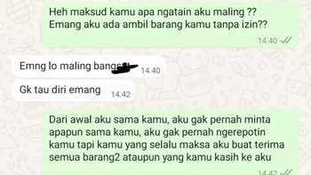 Malah dituduh nggak mau balikin uangnya. Bhaique. Foto: TikTok/ibukost36pintu_