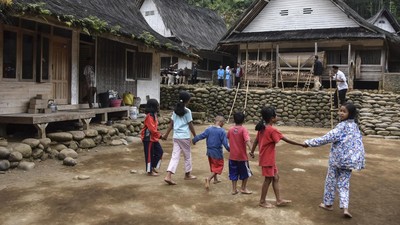 Suasana di Kampung Naga di Kabupaten Tasikmalaya
