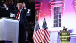 Aksi Trump Beri Penghormatan Pada Damkar yang Tewas di Kampanye Pilpres