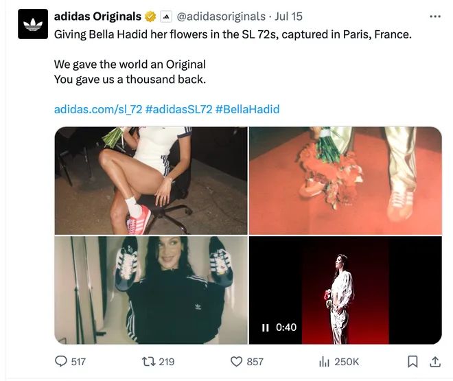 Bella Hadid Jadi Model Adidas Bella Hadid Jadi Model Adidas