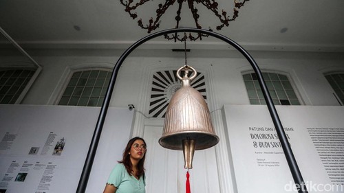 Pameran seni rupa bertajuk 'Patung dan Aktivisme: Dolorosa Sinaga & Budi Santoso' digelar di Galeri Nasional, Jumat (19/7/2024).