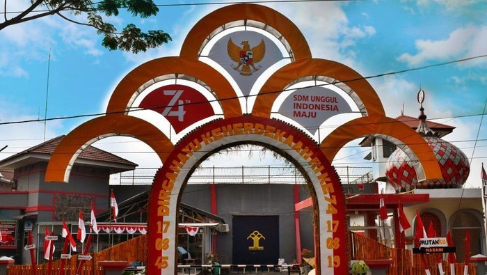 Ilustrasi gapura 17 Agustus (Foto: Instagram/@kemenkumhamri)