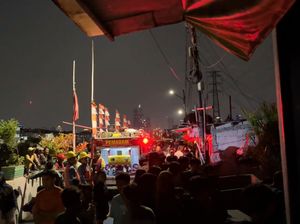 Pemukiman Padat Penduduk di Tomang Jakbar Kebakaran