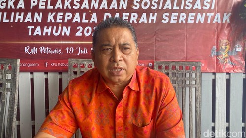 Ketua KPU Karangasem I Putu Darma Budiasa. (Foto: I Wayan Selamat Juniasa/detikBali)