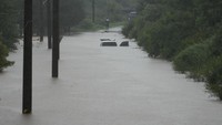 Hujan deras melanda wilayah tengah Korea Selatan pada Kamis (18/7/2024), mengakibatkan sejumlah wilayah terendam banjir.   