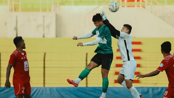 Laga uji coba PSS Sleman vs Malut United jelang Liga 1 2024/2025, Jumat (19/7/2024).
