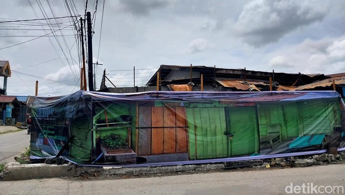 Lokasi rumah rekonstruksi pembakaran rumah Sempurna Pasaribu.
