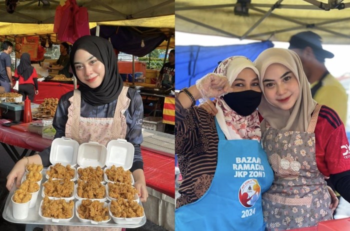 Mahasiswi Cantik Ini Tak Gengsi Bantu Orang Tuanya Jualan Ayam Goreng