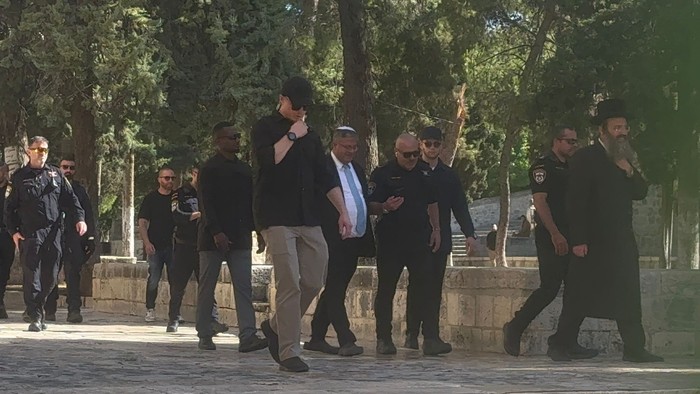 Menteri Keamanan Nasional Israel Itamar Ben-Gvir menerobos Masjid Al Aqsa, Kamis (18/7/2024) pagi.