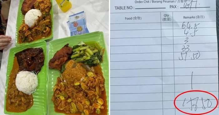 Pesan 3 Nasi Rames, Pembeli Ini Kaget Harganya Rp 550 Ribu