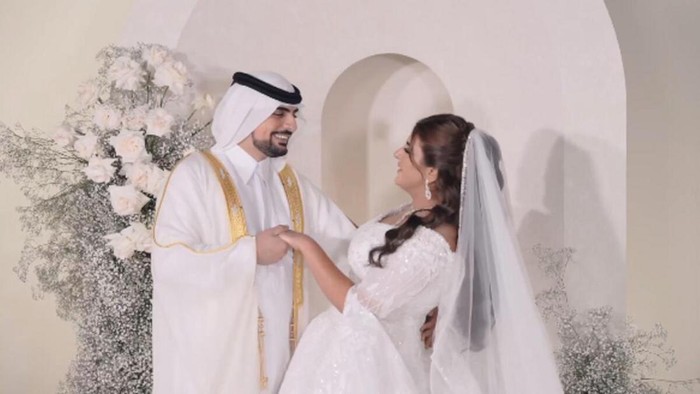 Putri Dubai, Sheikha Mahra saat menikah dengan Sheikh Mohammed.