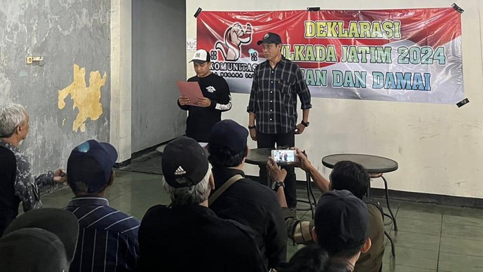 Surabaya Serukan Dukungan-Deklarasi Pemilukada Jatim 2024 Aman dan Damai