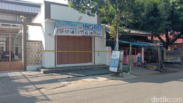 TKP perampokan agen perbankan di Kelurahan Paoman, Kabupaten Indramayu