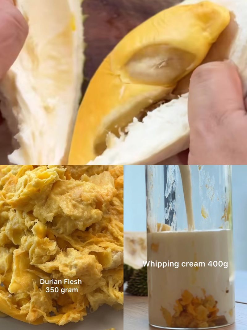 kreasi durian brulee