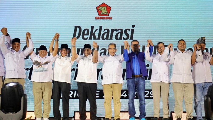 Gerindra deklarasikan Nasir-Wardan untuk Pilkada Riau.