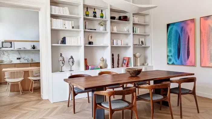 Inspirasi rak buku dipakai jadi partisi Inspirasi rak buku dipakai jadi partisi