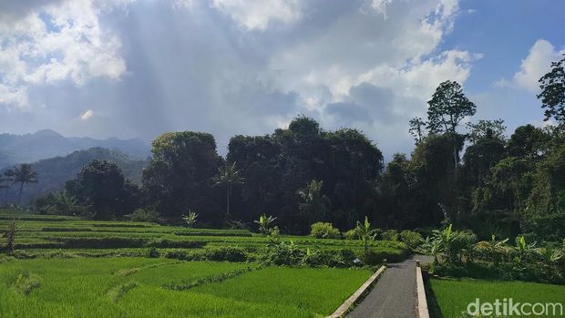 Lokasi Situs Keramat Depok di Desa Sukamaju, Kecamatan Cihaurbeuti, Kabupaten Ciamis.